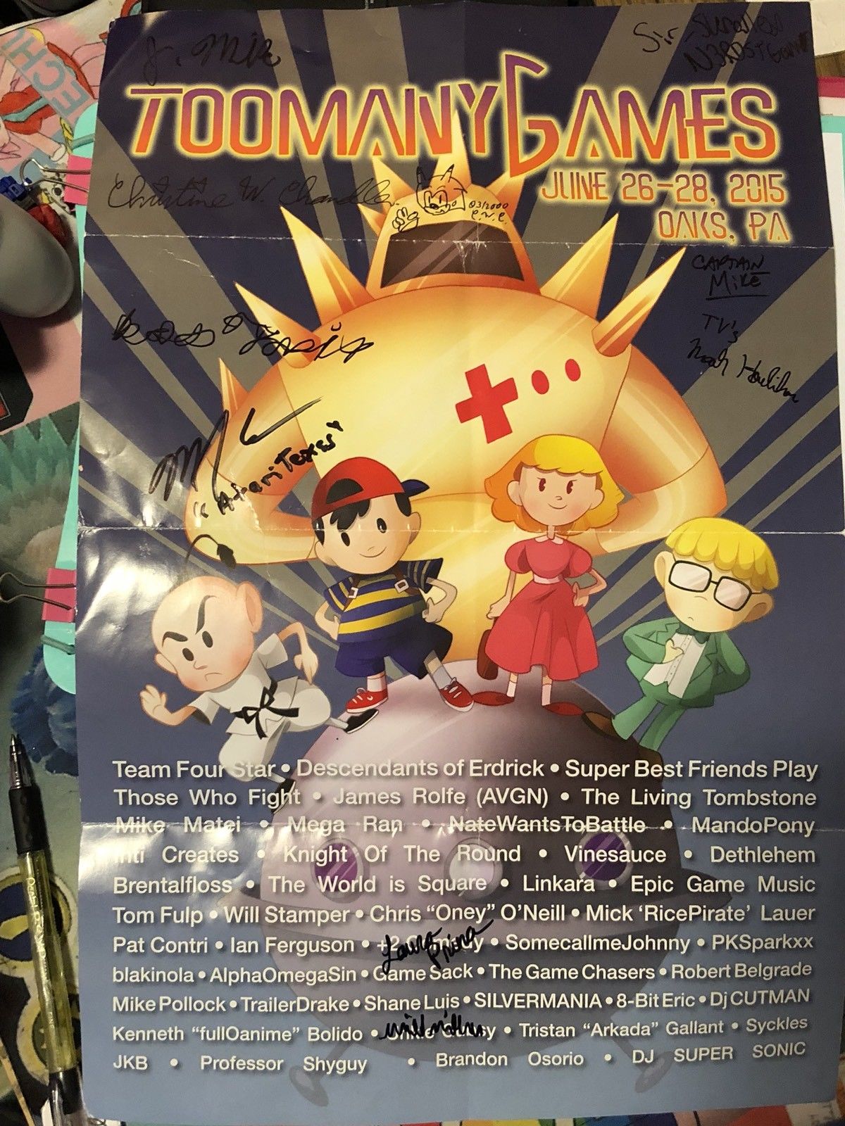 TooManyGames Autographed Poster - Chris Chan And YouTubers.jpg