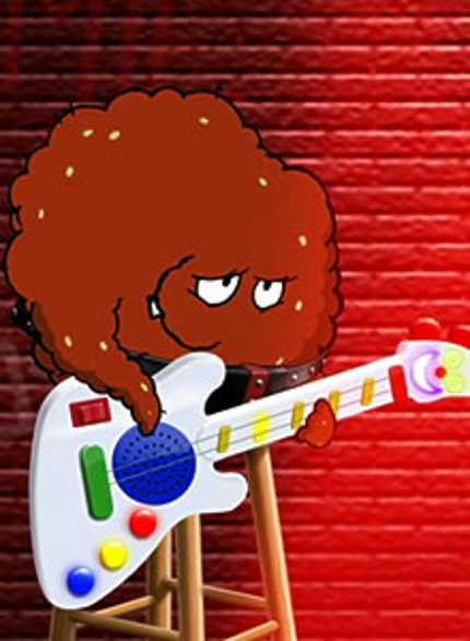 A picture of meatwad and the guitar Chris ripped off