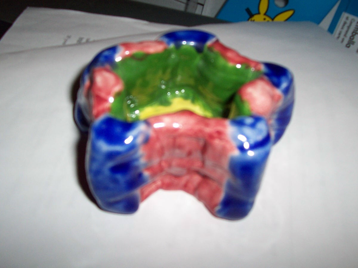 Art-class ashtray. Imagine the stress it caused Chris to have to make one.