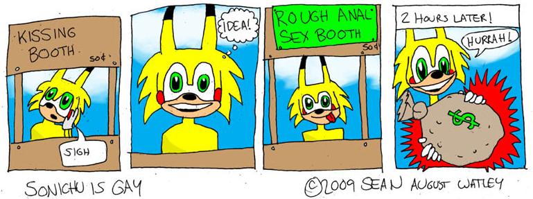 And a panel from Sonichu is Gay