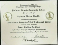 Chris's degree
