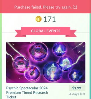 X - Psychic Spectacular 2024 Premium Timed Research Ticket purchase failed.jpeg