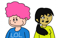 this image is wrong I HAVE TWIN-TAILS and Max has a dick-shaped afro