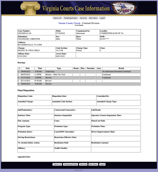 Court Record - Greene Circuit Court - Incest - (Chris, CR22000141-00) - 27 January 2023.png