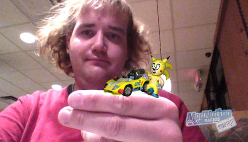 An image of Chris with his original ModNation Racers character.
