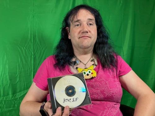 Cwc holding Backstreet burned CD.jpg